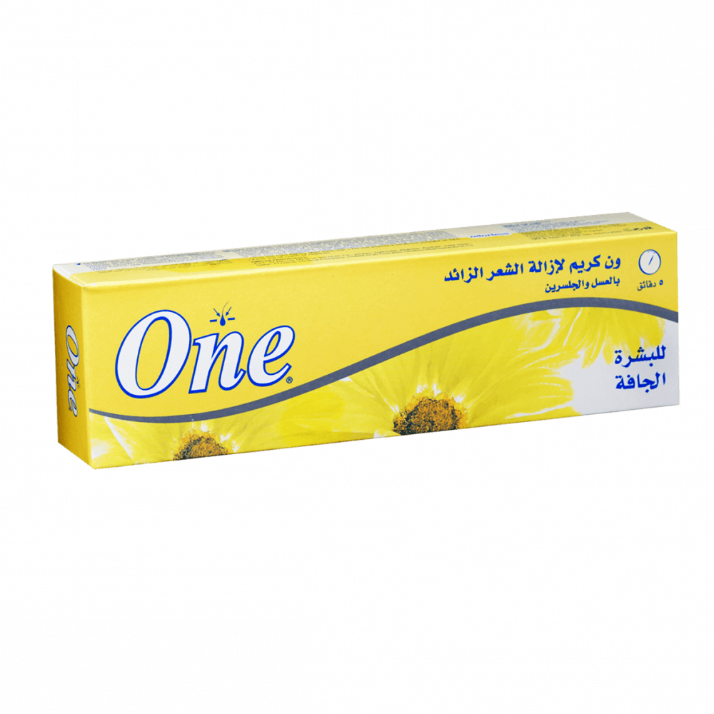 ون كريم ازالة الشعر بالعسل والجلسرين للبشرة الجافة 90جم