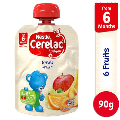 CERELAC PUREE 6 FRUITS 90g