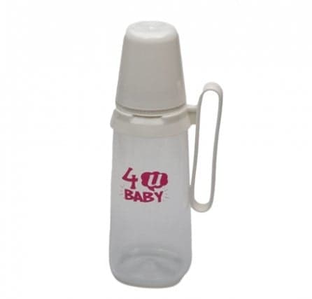 4U Baby Plastic 240ml - Feeding Bottle with Handle