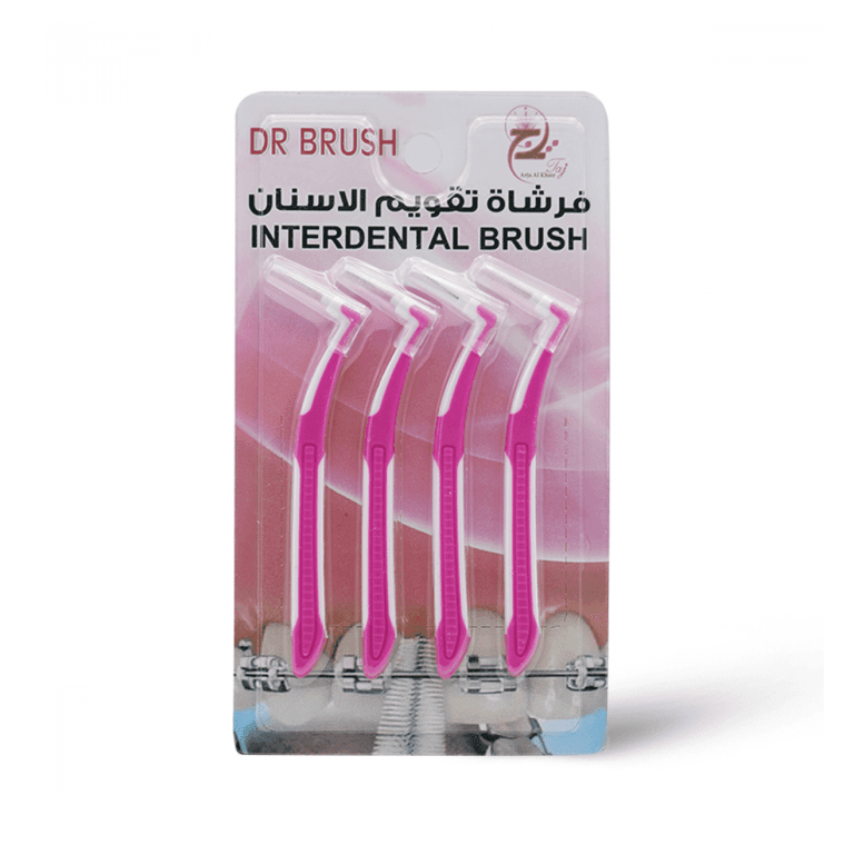 فرشاة التنظيف للتقوسيروم حول العين بالذهب عيار 24 المضاد للتجاعيد من دكتور راشيل 30 مليم وبين الأسنان من دكتور برش - 4 قطع


