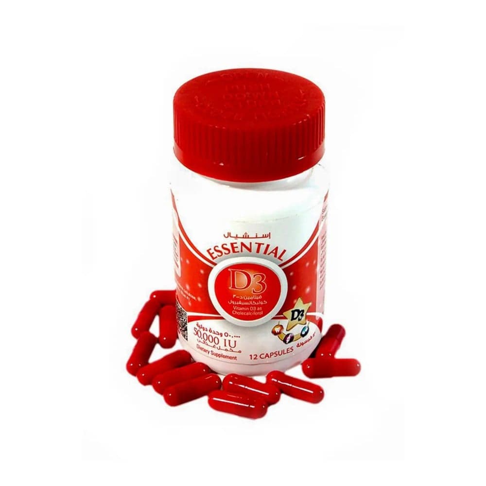 Essential Vitamin D3 50,000Iu / 12 Capsules