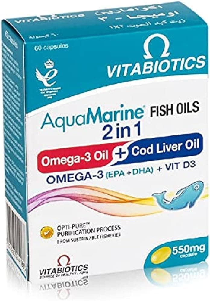 Aquamarine Fish Oils 2 In1 Capsules
