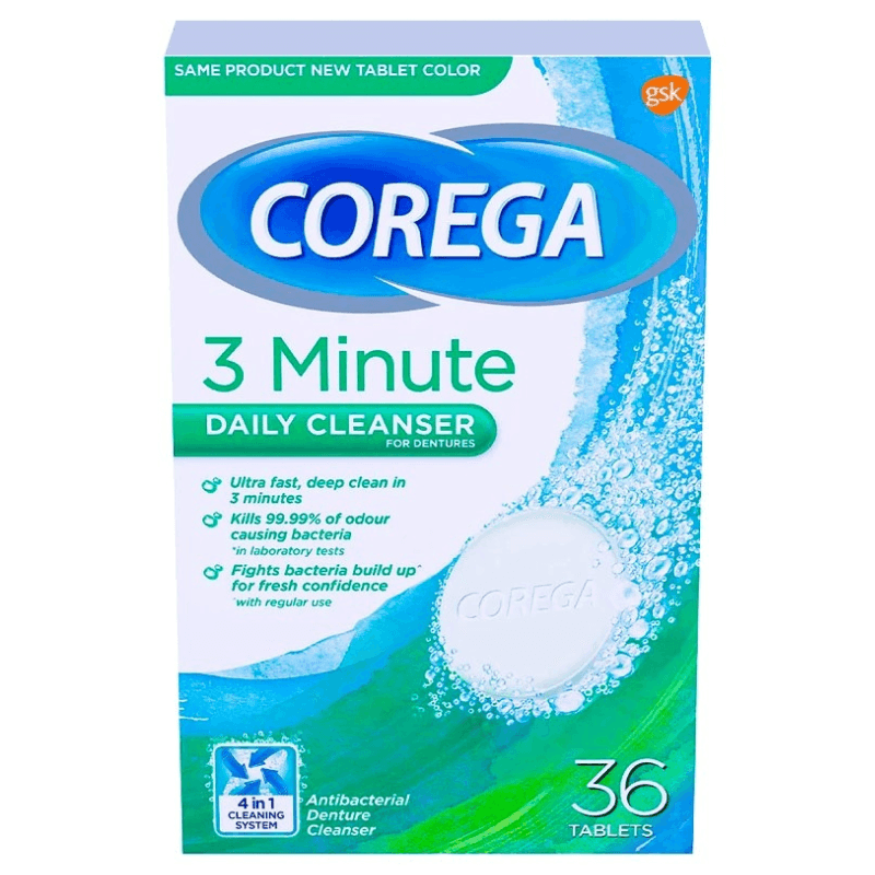 Corega 3 Minute Dai;y Cleanser 36 Tablets