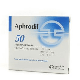 افروديل 50 مجم 4 أقراص