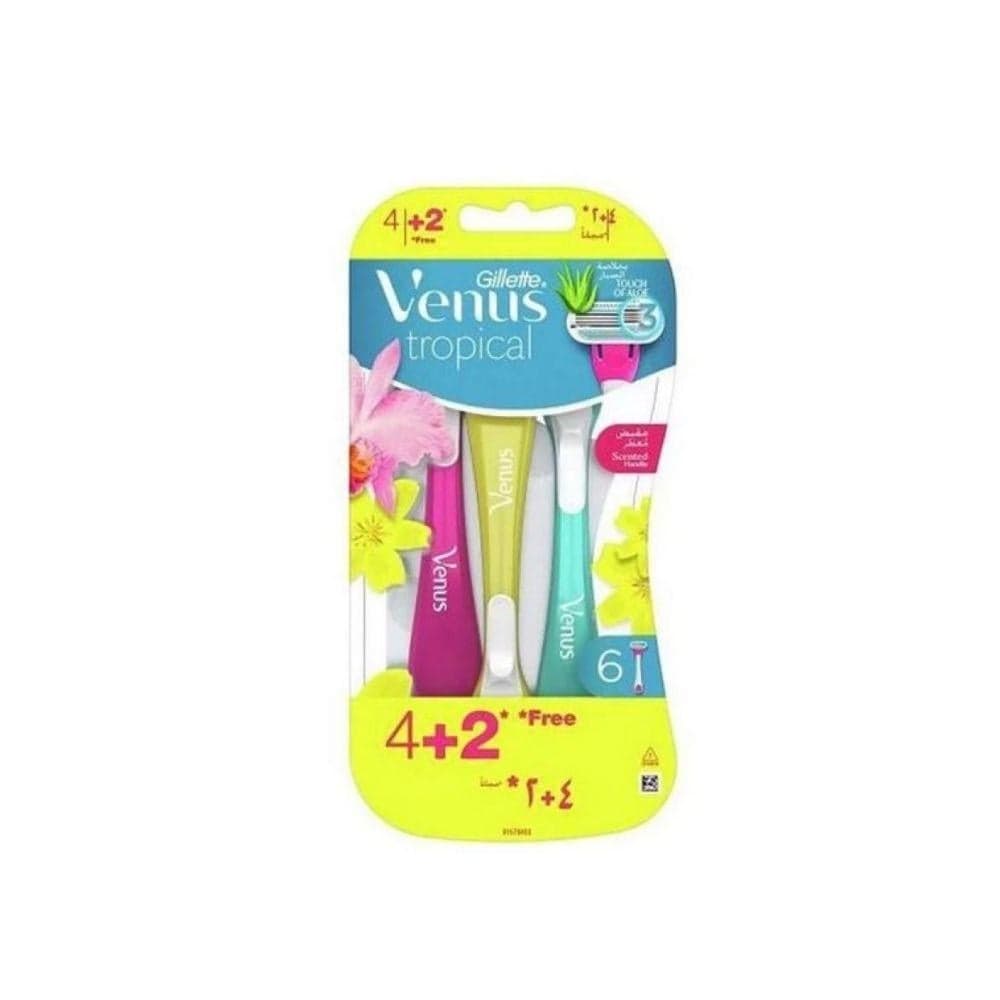 Gillette Venus Tropical 3 Blades - 4+2 Razor