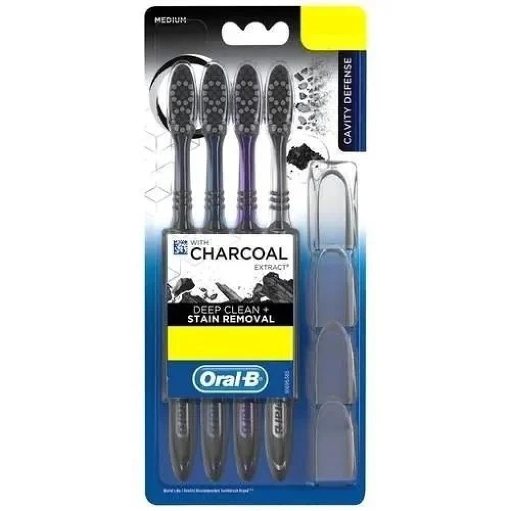Oral-B - Charcoal Body Whitening Brush (4-pack)