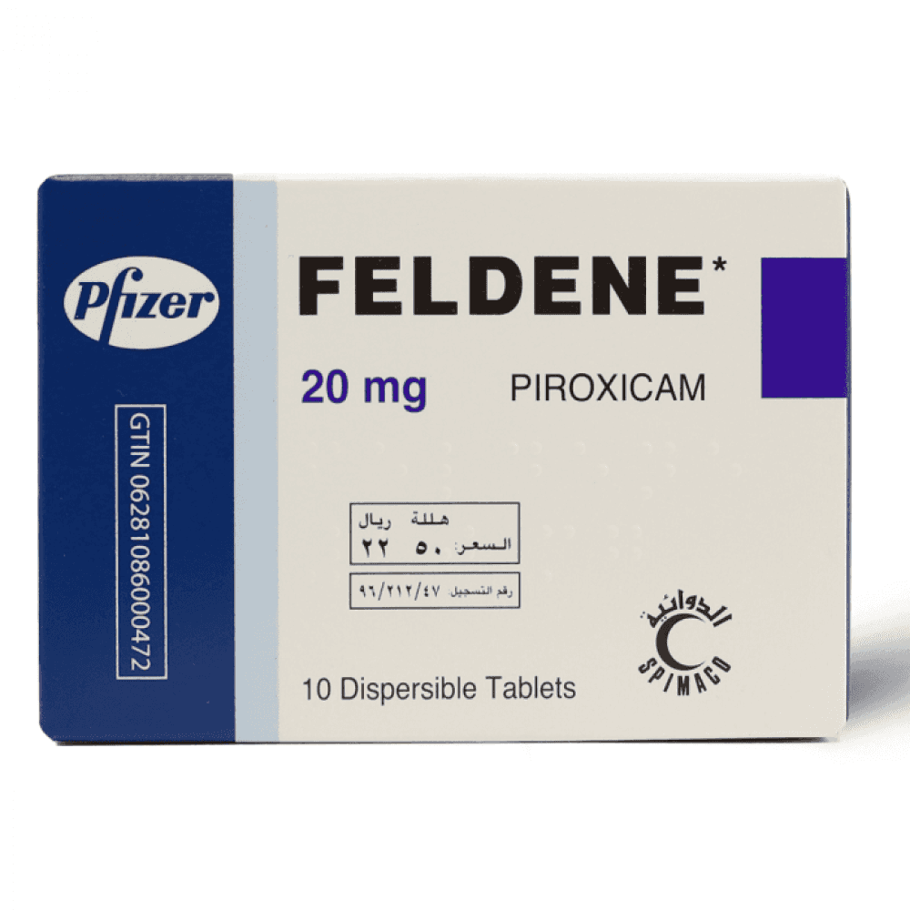 Feldene 20mg Dispersable Tab-10