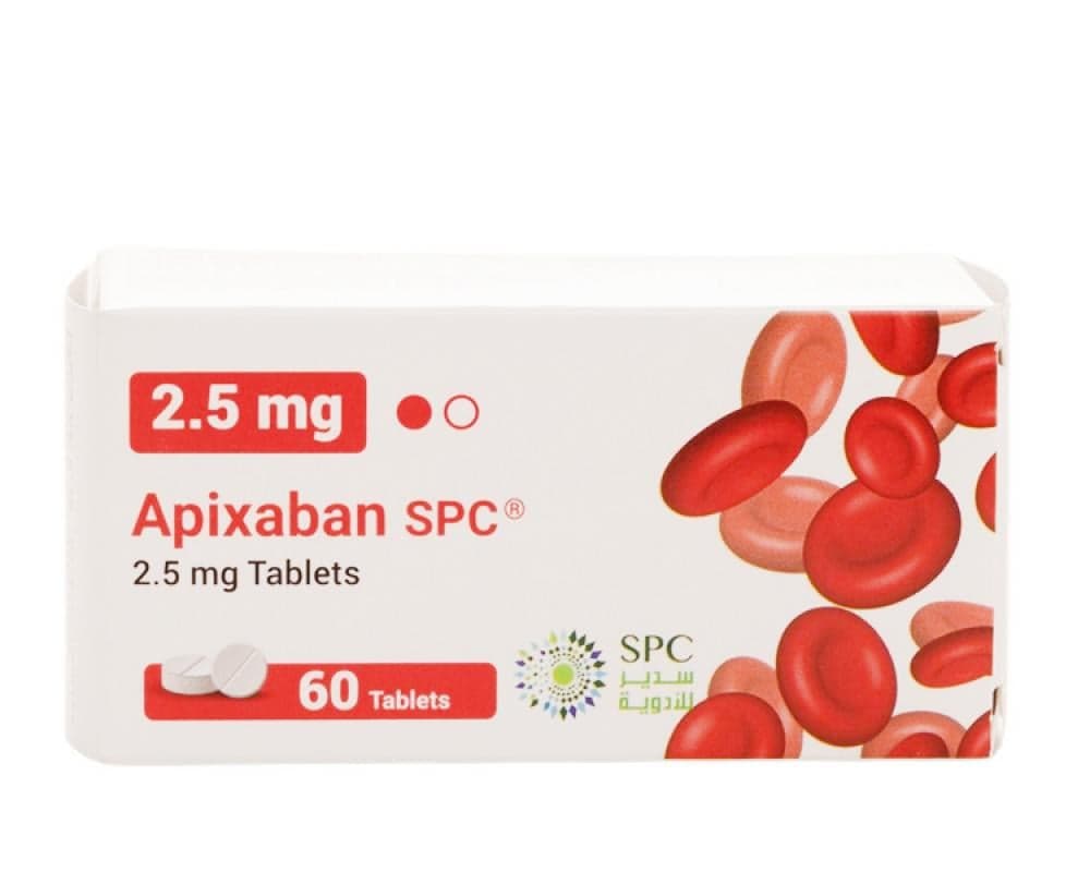 Apixaban SPC 2.5mg Tablet 60