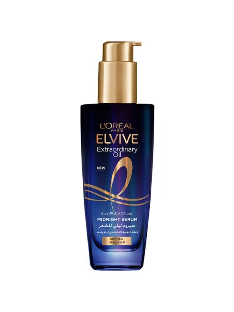 L'Oréal Paris Elvive Night Serum with Light Camellia Oil, 100ml