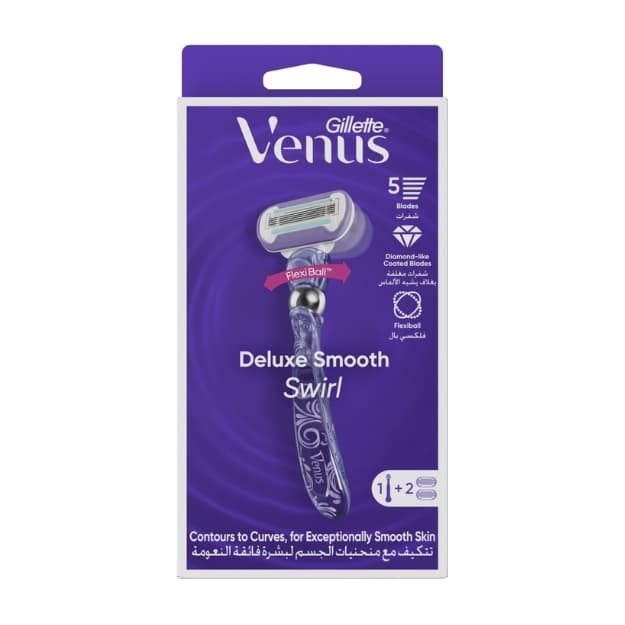 Gillette Venus 5 Deluxe Smooth Swirl Razor + 2 …
