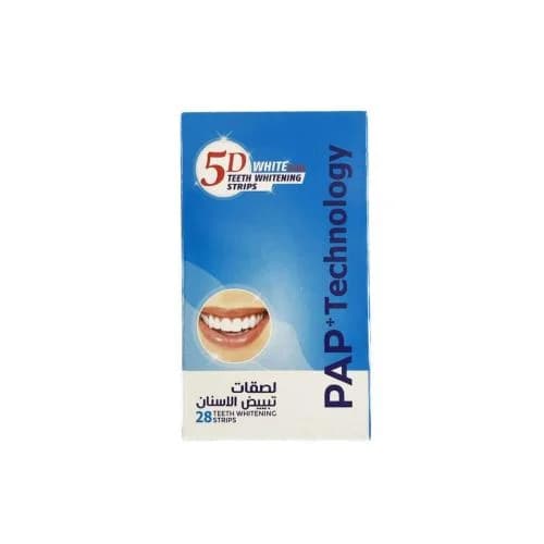 5D White Plus Pap Teeth Whitening Strips – 28 Strips