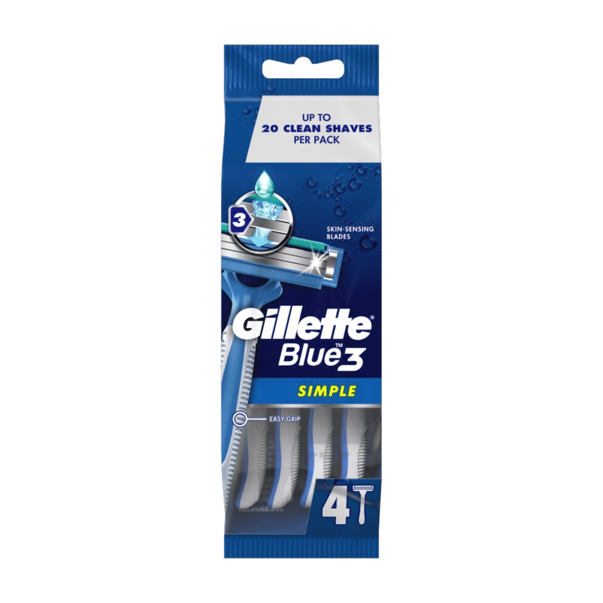 Gillette Blue 3 9646 Simple - 4 Razor