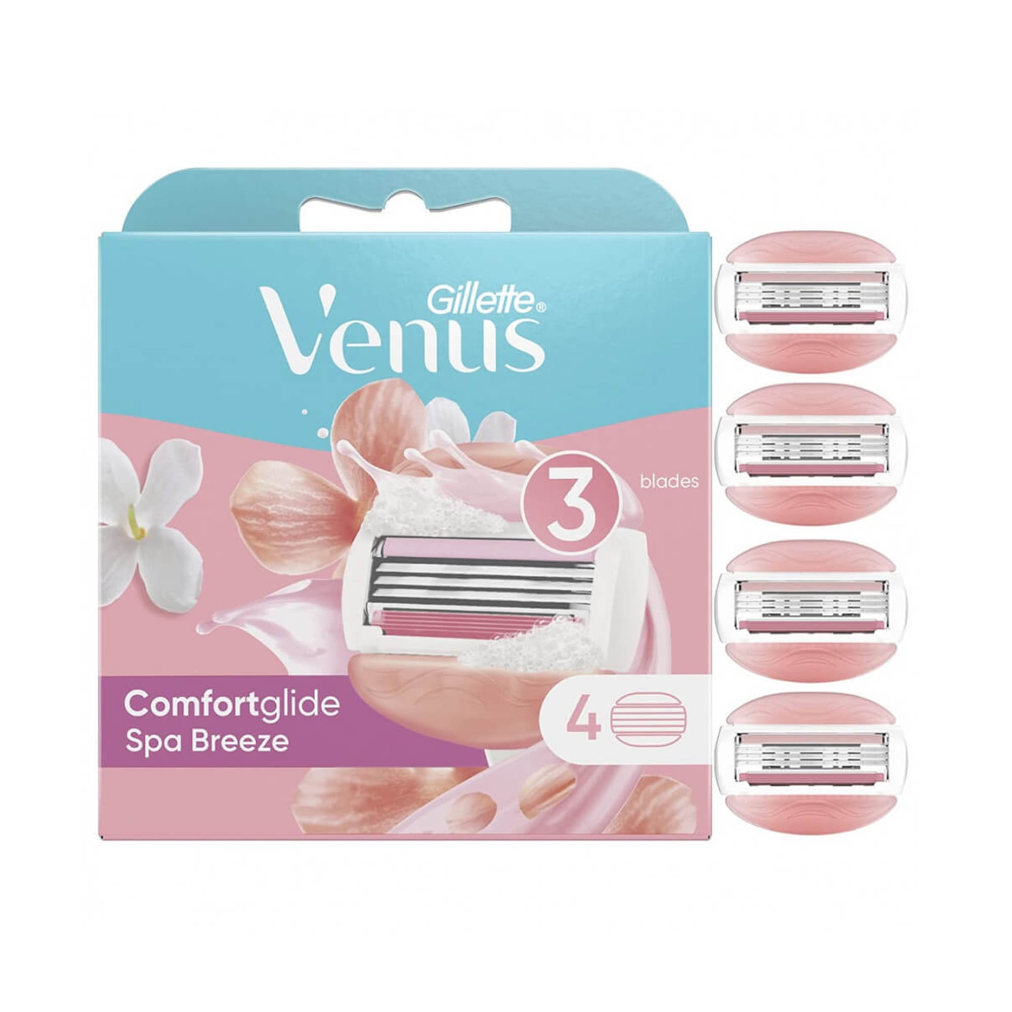 Gillette Venus Comfort Glides Spa Breeze - 4 Razor
