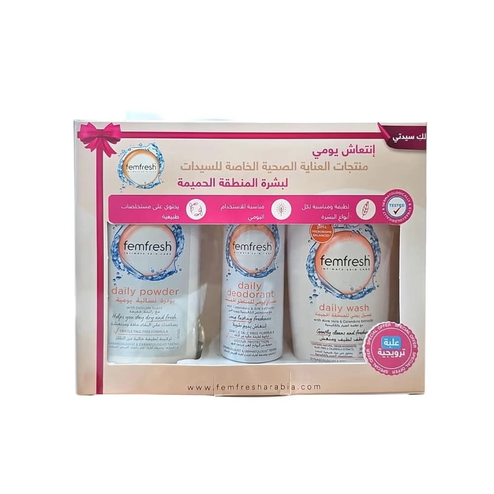 Intimate Care Set Daily Refreshing By Fem Fresh - 3pc