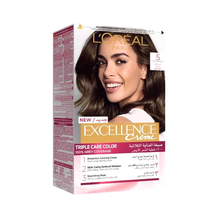 L'Oréal Paris Excellence Hair Color Shade 5.0 Light Brown
