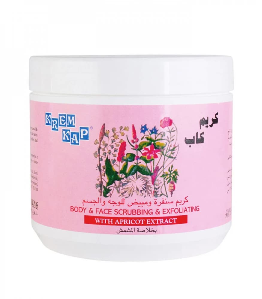 KREM KAP BODY & FACE SCRUBBING & EXFOLIATING 500g / APRICOT EXTRACT