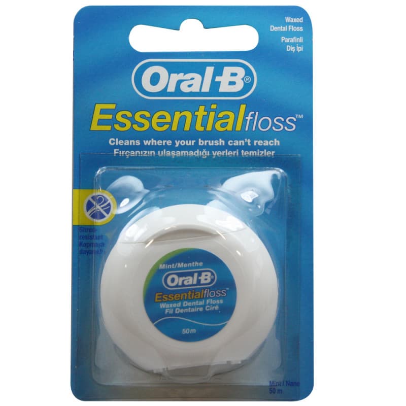 Oral-B Essential Mint Waxed 50m - Dental Floss