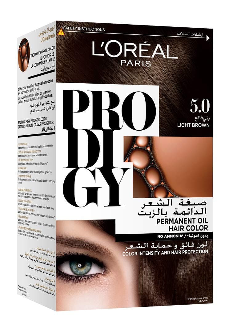 Loreal Prodigy 5.0 Chestnut Light Brown - Hair Colour